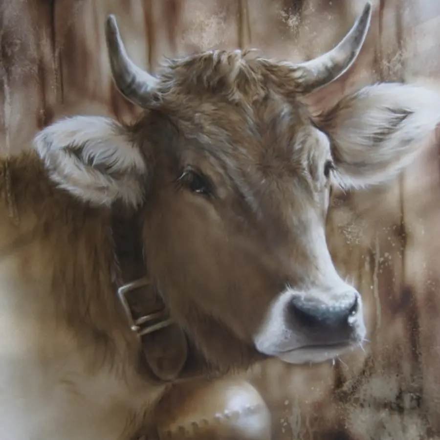Allgäu Kuh Airbrush Lackierbetrieb Schleicher